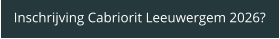 Inschrijving Cabriorit Leeuwergem 2026?